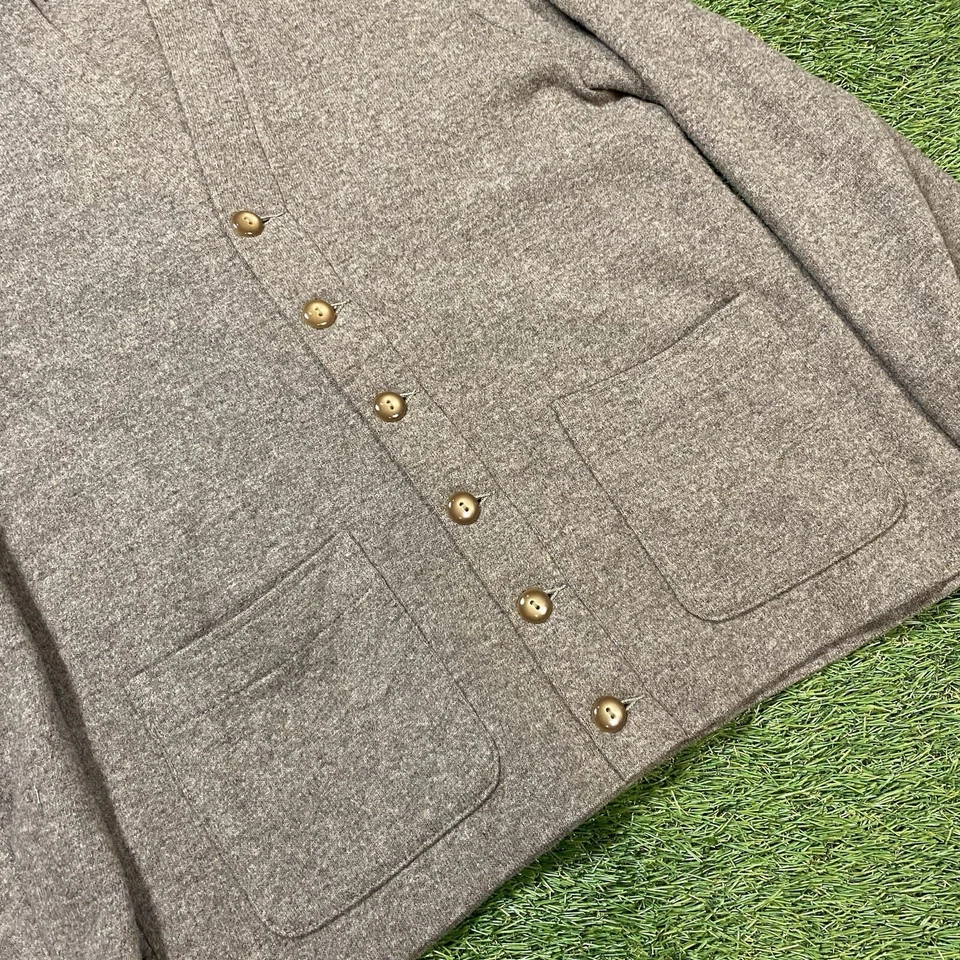 Cárdigan de lana virgen TownCraft Penney’s años 50 de colección talla 40 M EE. UU. Kurt Cobain Grunge Foto 2 de 4