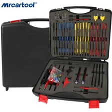 104xAuto Electrical Circuit Test Leads Multimeter Test Leads Kit Alligator Clips