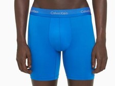 58 Calvin Klein Underwear Men Blue CK Nb1498 Microfiber Boxer Brief Size S