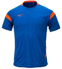 Mizuno Men GAME S/S T-Shirts Jersey Training Blue Orange Top Shirt P2MA8K0126