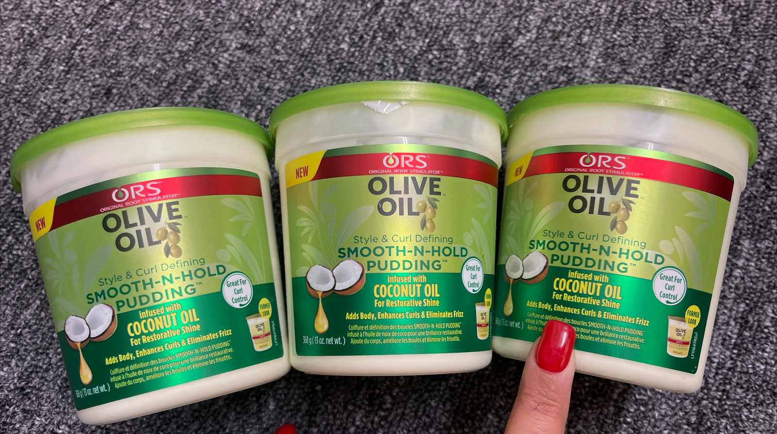 3–ORS Organic Root Stimulator Olive Oil Smooth-N-Hold Pudding 13 oz.