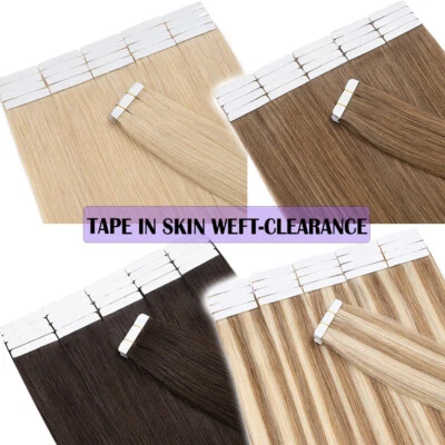 SEGO 10-20-30-40 BANDES EXTENSIONS DE CHEVEUX NATURELS TAPE ADHÉSIVES REMY HAIR 51 CM