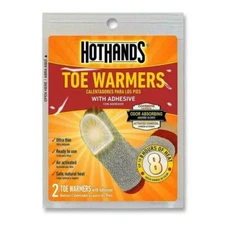 HotHands Toe Warmers Heat Feet Toes Exp.10/25 New 16 Pack With Adhesive Odor Abs