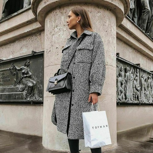 cream color wool coat