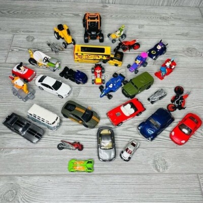 Toy car bundle all different brands and styles sports cars Disney ect 28 cars