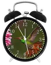   Hummingbird Alarm Desk Clock Home or Office Decor F23 Nice Gift