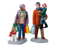 Lemax 12016 - Holiday Shoppers, Set Of 2 - Weihnachtsdorf, Winterdorf - Neu