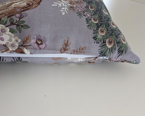 Cushion Cover in Laura Ashley Iris Belvedere 16" Peacock Purple Lilac - Picture 5 of 5