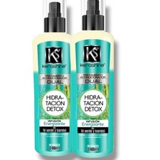 2 Pck KeraShine Tratamiento Acondicionador Dual Hidrataci n Detox 240ml