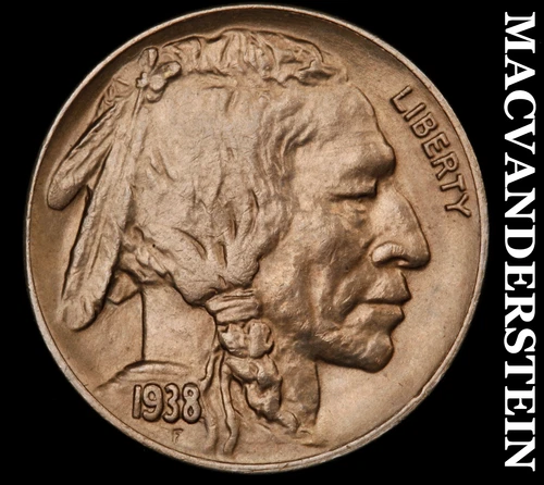 1938-D Buffalo Nickel-Choice Gem BU Lustrous No Reserve #i6602