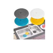 Universal White Round Sink Drain Cover Stopper Plug for Bathroom Kitchen 5.91” S