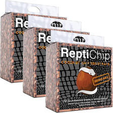 Reptichip Reptile Substrate Coconut Chip Bedding 72 Quart Compressed Organic Coc