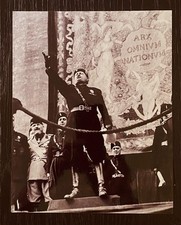 WWII Italian Fascist Mussolini MSVN BLACKSHIRT Speech 8x10 photo MINT