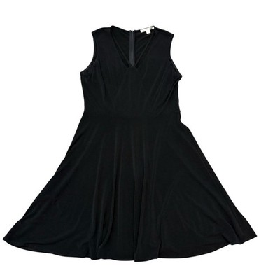 Boston Proper Black Fit & Flare Dress Size 14