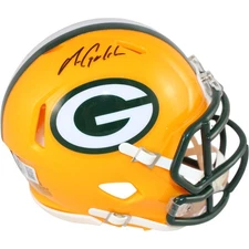 Matthew Golden Autographed Green Bay Packers Spd Mini Helmet Beckett 51653