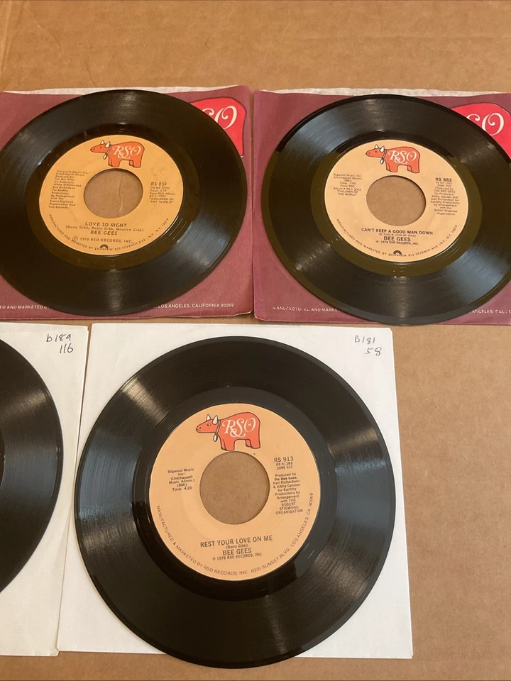 The Bee Gees Lot of (5 ) 45 RPM Records VG+/ EX - Image 4 of 4