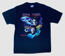 Vintage 1991 Star Trek Adventure T-Shirt Double-Sided Made in USA Sz L