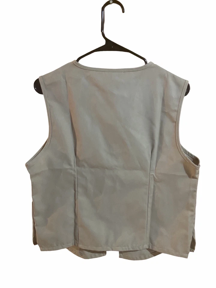 NWT Girl Scouts Official Cadette Senior Ambassador Vest Tan Size Medium - Image 3 of 4
