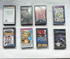 Vintage Commodore 16 / Plus 4 Cassette Game Lot - Commando, Green Beret, Airwolf