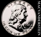 1961 Franklin Half Dollar- Silver- Choice Gem Proof- Luster- No Reserve #L6950