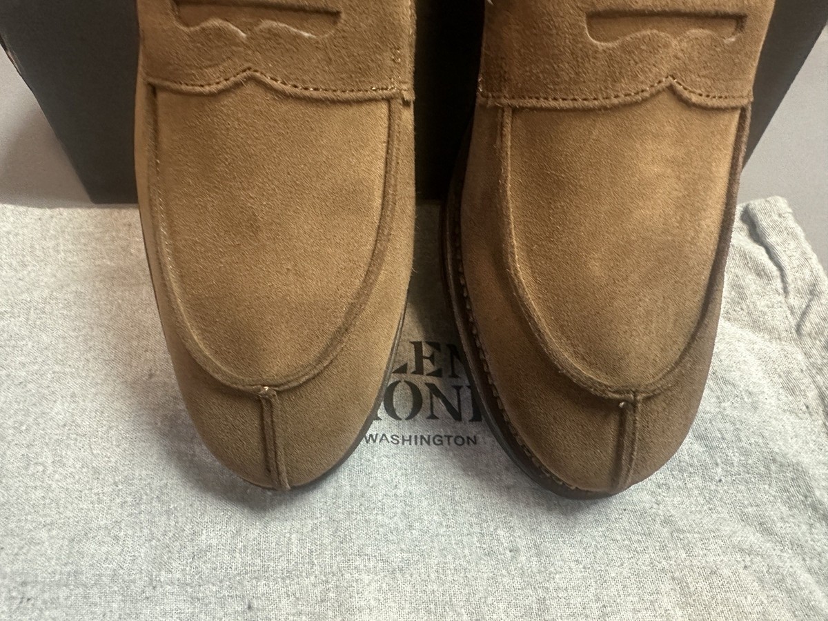 Allen Edmonds Denali Men\'s Size 7.5 EEE Slip-On Penny Loafers Brown Suede Allen Edmonds EE Loafer Casual Shoes for Men for sale | eBay main image 2
