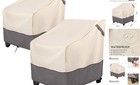 Patio Furniture Covers Waterproof, Outdoor 29"W x 30"D x 36"H 2pack Beige/Grey