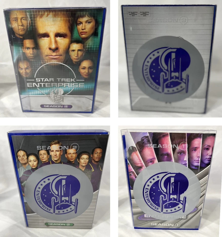 STAR TREK Enterprise Complete Series: Seasons 1-4 DVDs w/ Collector Boxes WORKS - Image 3 of 3