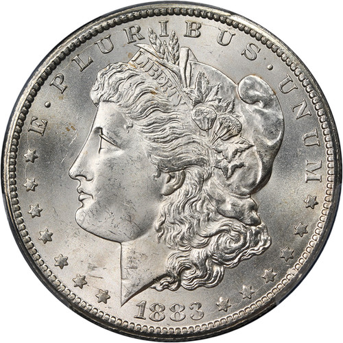 1883-CC Morgan Silver Dollar PCGS MS63 Superb Eye Appeal Strong Strike