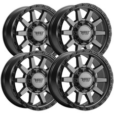 Set Of 4 Thret Off-road 706 Freeze 20x9 8x170 18mm Gunmetal Wheels Rims