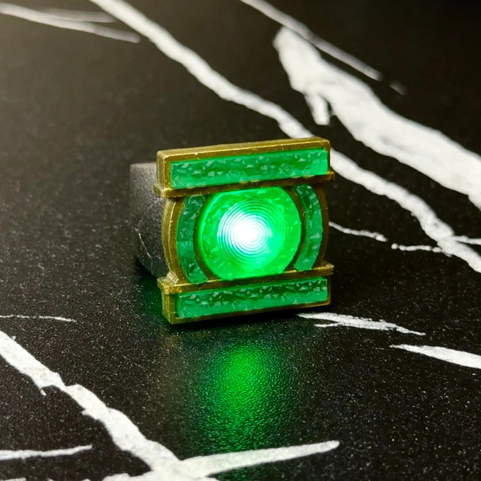 Green Lantern Ring Metal Corps Cosplay Prop DC Costume Collectible Accessory