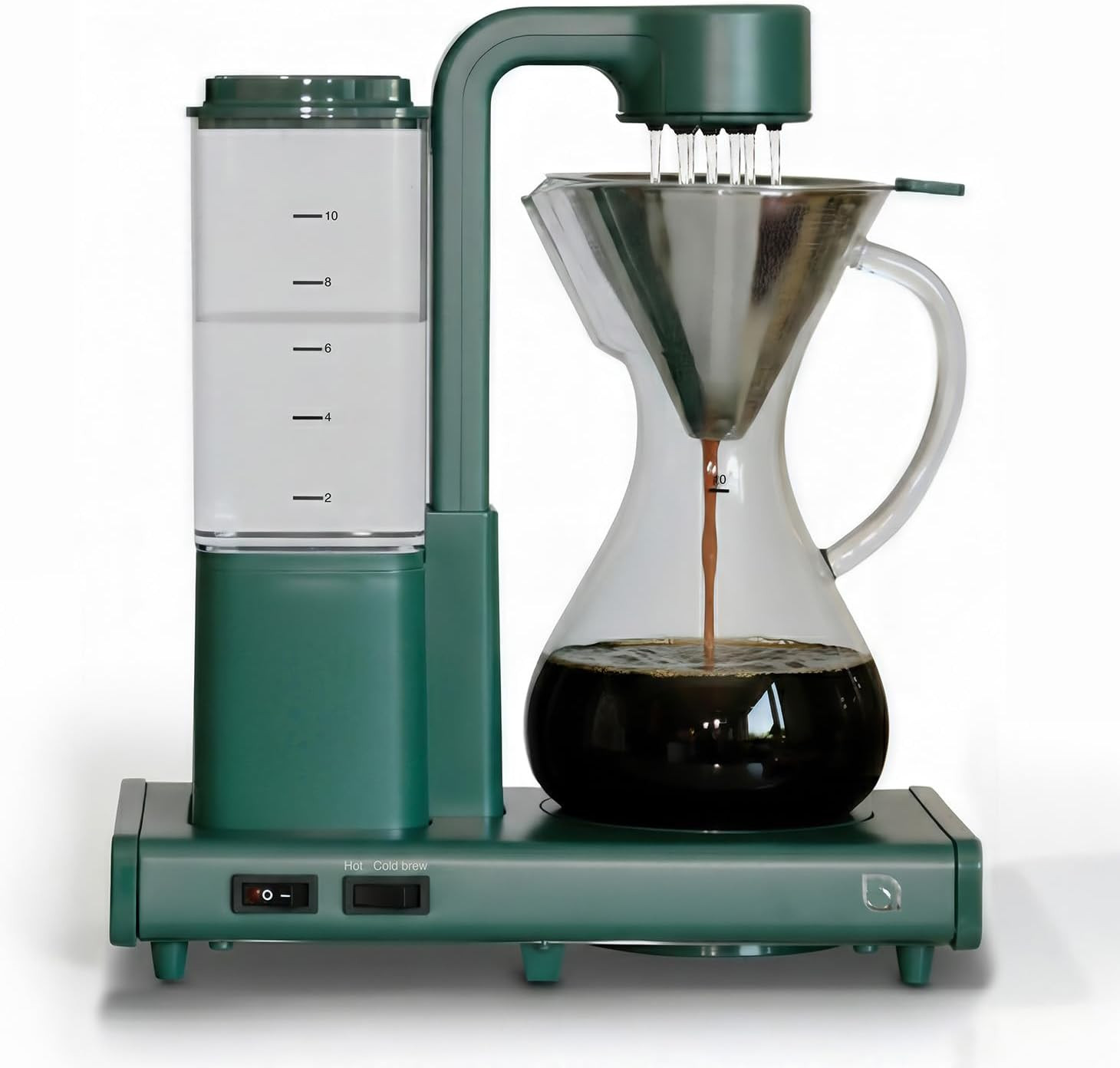 , Automatic Pour Over Coffee Maker With Glass Carafe And