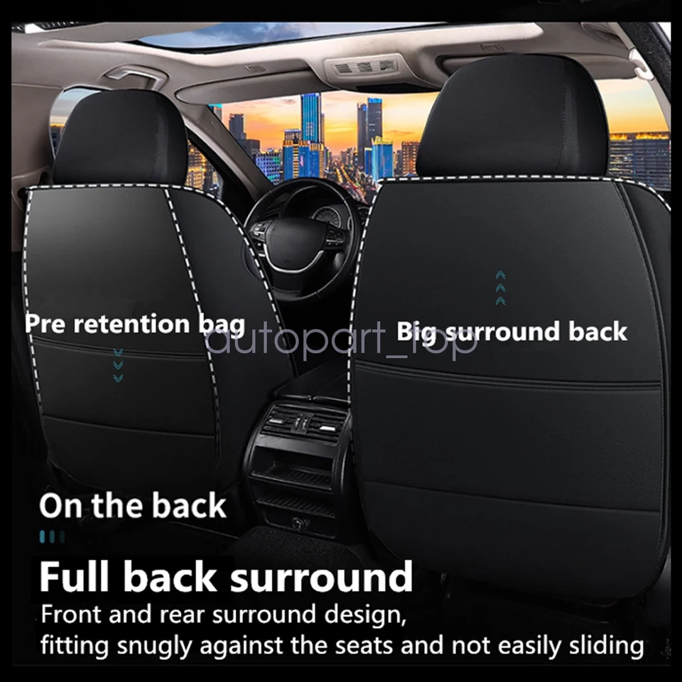 Juego completo de 5 asientos de cuero para Mercedes Benz A200 C200 E350 E450 Foto 4 de 4