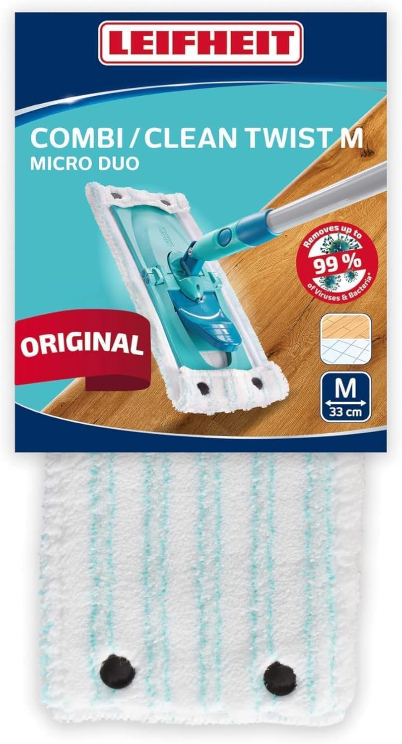Housse de rechange en microfibres balai lave-sol Clean Twist Combi M lavable et réutilisable