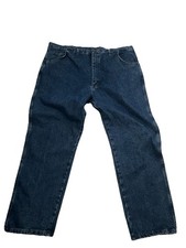 Wrangler Jeans Vintage Straight Leg 44X30 Blue Made in USA 1990s Denim Cotton