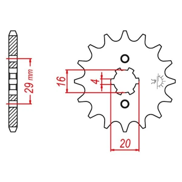 For Kawasaki KX125 78-93 JT Sprockets Front Chromoly Steel Alloy Sprocket Foto 2 de 2