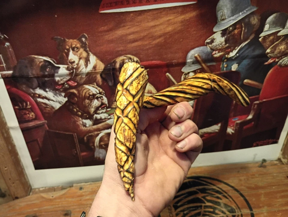 deer antler tobacco pipe - Image 3 of 4