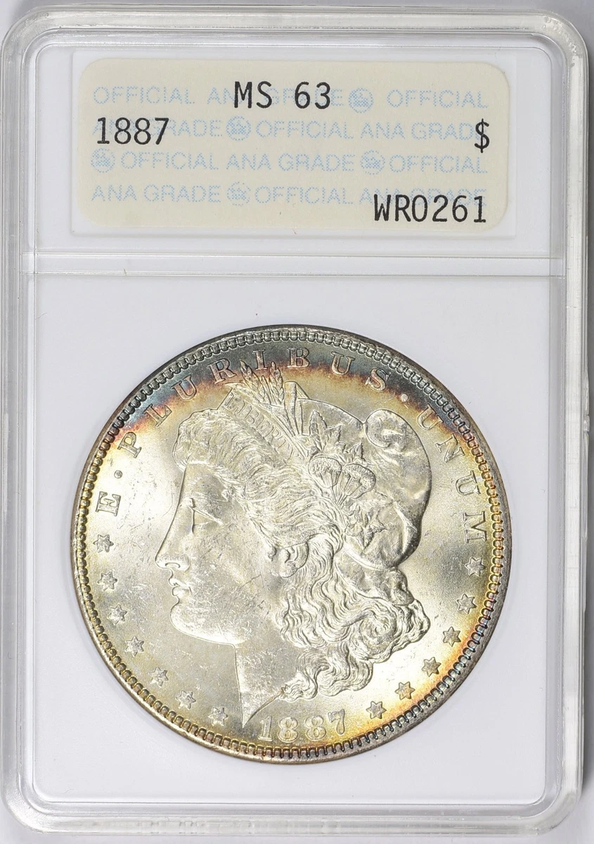 MS 63 Graded 1887 Year Morgan US Dollars (1878-1921) for sale | eBay