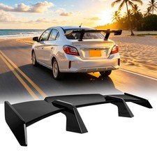 For Mitsubishi Mirage 59 Glossy Black Rear Spoiler Trunk Wing Gt Racing Abs