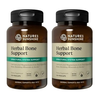 Nature's Sunshine Herbal Bone Support 120 CT - (Pack of 2) - Exp 2028 NEW