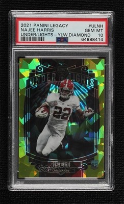 2021 Legacy Under the Lights Yellow Diamond /25 Najee Harris Rookie RC 7p8