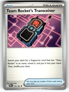 Pokemon SV10: Destined Rivals card 178/182 Team Rocket's Transceiver
