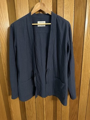 A Kind of Guise Kohaku Cardigan Blau Seersucker XL Neu UVP 260  Handmade (k24)