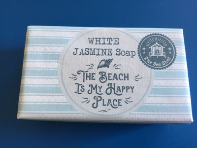 White Jasmine Seife mit 190g von The Sea Shed aus Cornwall, England