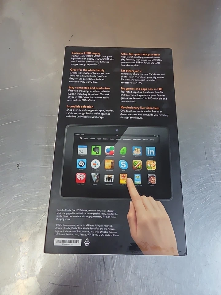 Amazon Kindle Fire HDX 7 (3rd Generation) 16GB, Wi-Fi, 7in - Black - Image 3 of 4