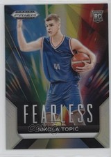 2024-25 Panini Prizm Draft Picks Fearless Silver Prizm Nikola Topic #12 11ng