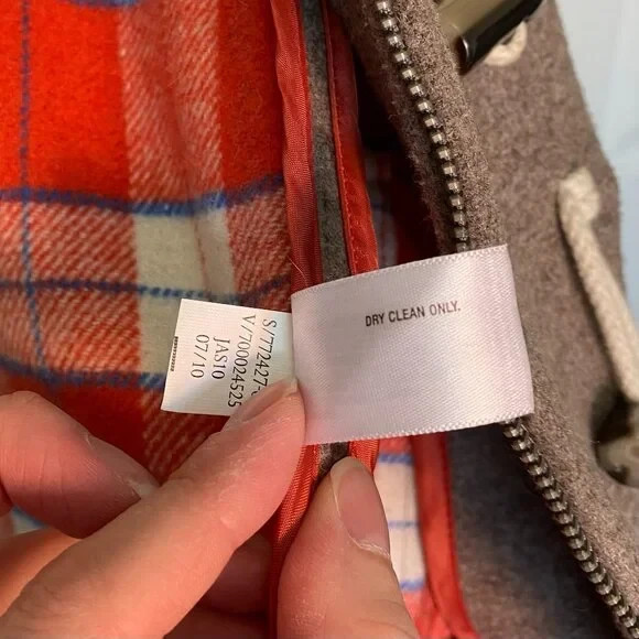 Old Navy Toggle Wool Blend with Plaid Interior Br… - image 8