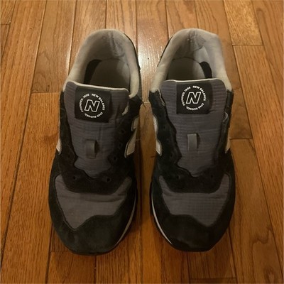 New Balance 574 Black Gray Men's Size 10 Low Top Athletic Sneaker