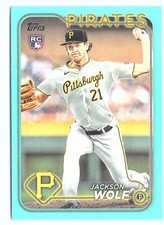2024 Topps #523 Jackson Wolf Aqua