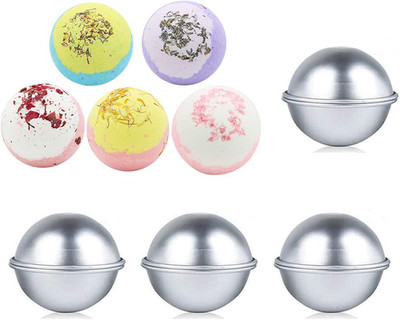 Bath Bomb Molds 4 Set 2.5 Inch, Bath Bomb Mold Kit 8 Pieces Bath Bombs Press, DI