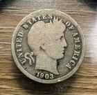 1903-P Barber Dime - Actual Coin Shown - Free Shipping & Tracking INV#235